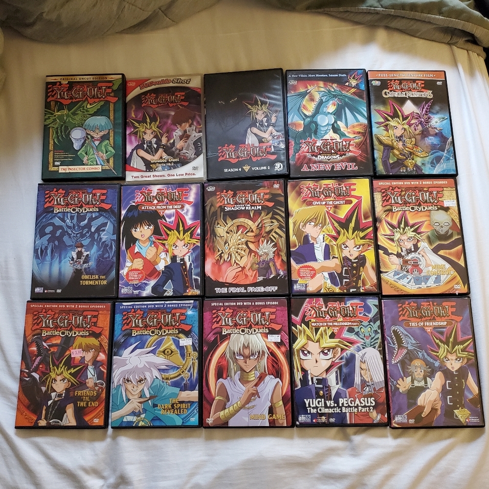 15 Y2K Yu-Gi-Oh! DVD's
